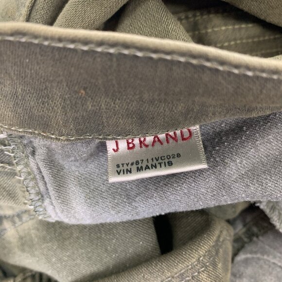 J Brand Jeans 24 Green Skinny Stretch Denim Minimalist Everyday - Picture 7 of 8